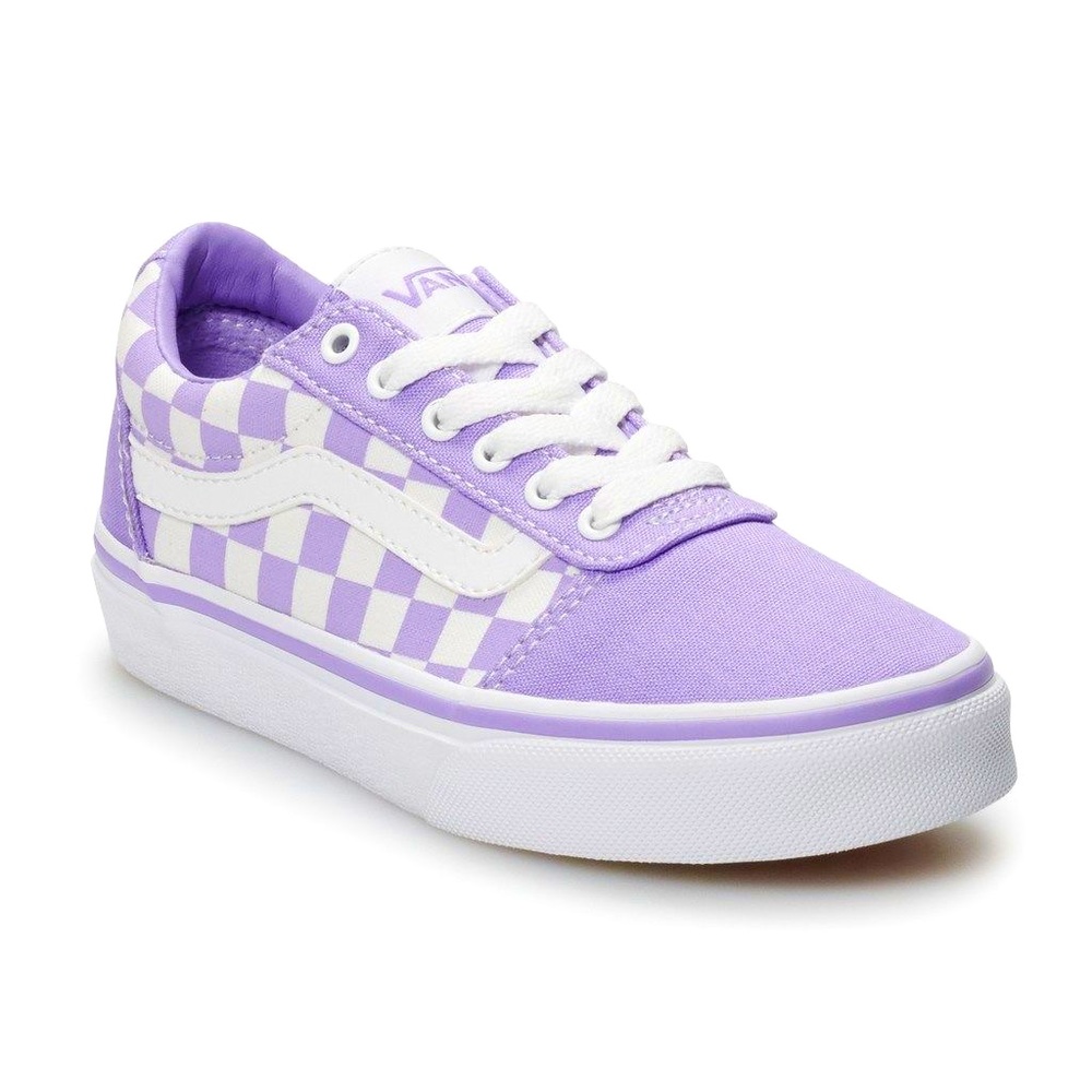 Old skool purple checkered vans